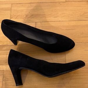 Stuart Whitman Babette 60mm Black Suede Pumps